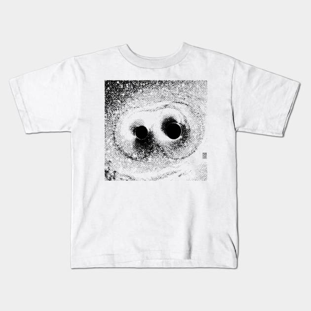 Gravitational Waves (halftone) Kids T-Shirt by JSnipe